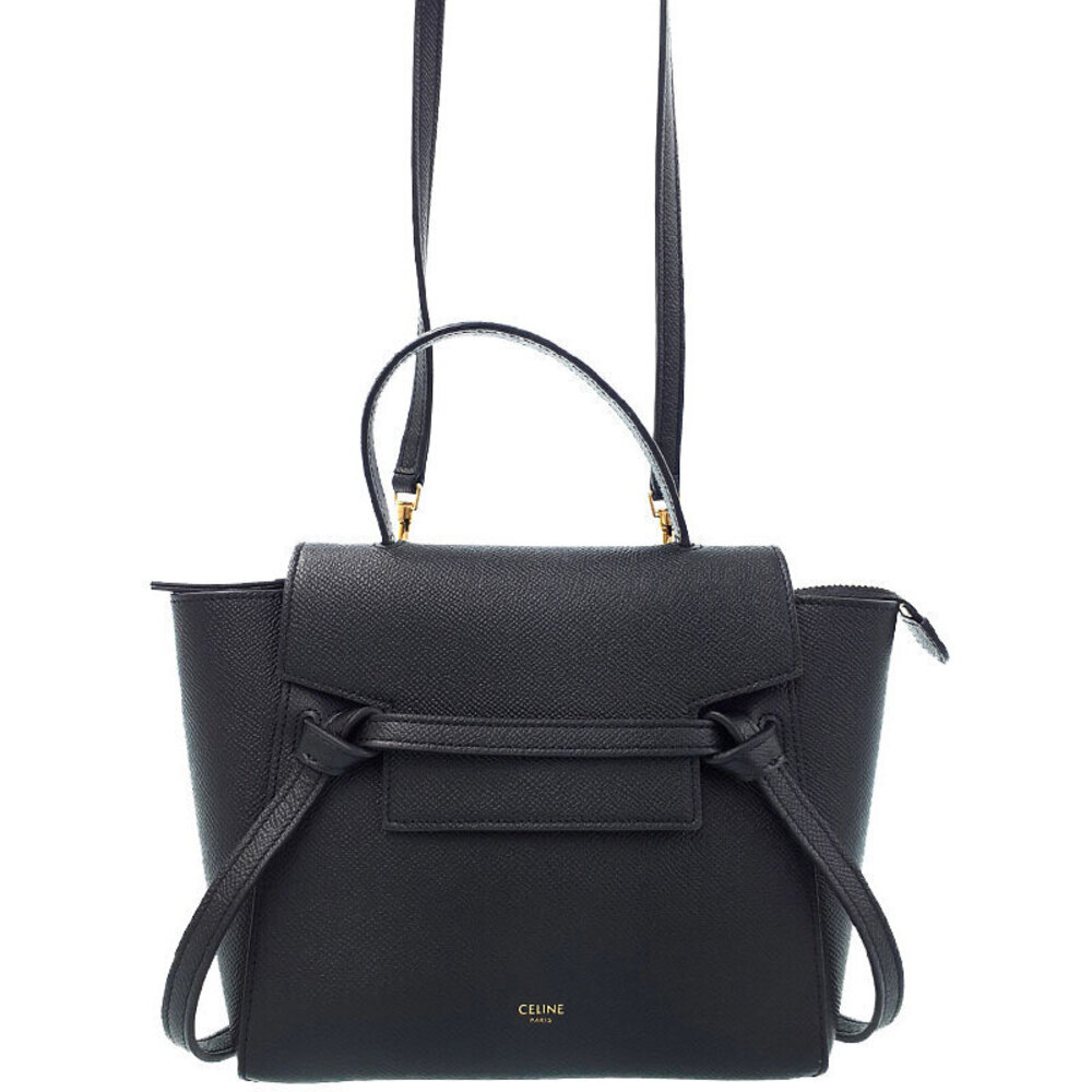 Celine Belt Bag 2way Crossbody Grained Calfskin Leather